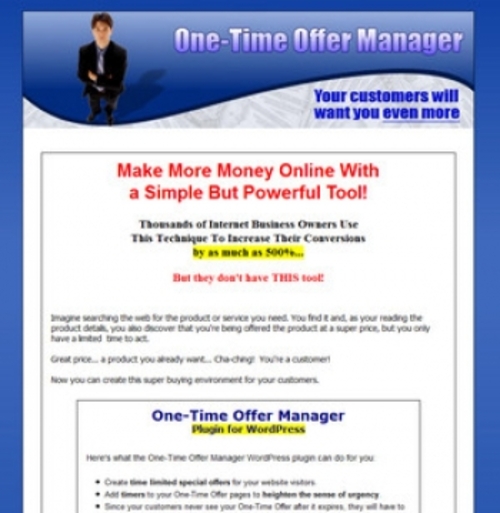 Product picture One-Time Offer Manager Plugin For WordPress